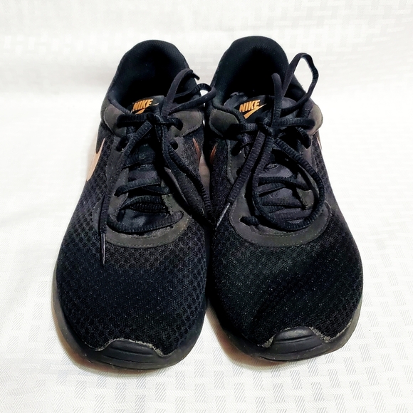 Nike Tanjun Women Running Sneakers Black/Rose/Bronze/Gold/Metallic Size 9.5 - Picture 4 of 13